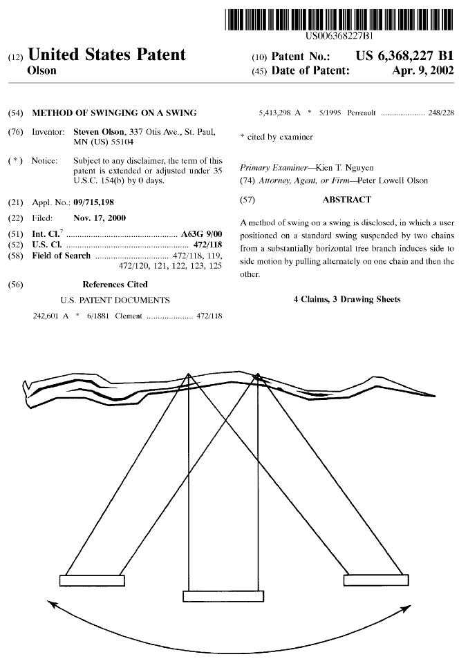 Method of Swinging on a Swing